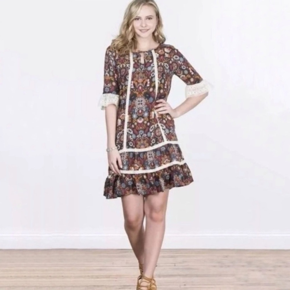 NWT matilda jane intermissions floral print dress size large